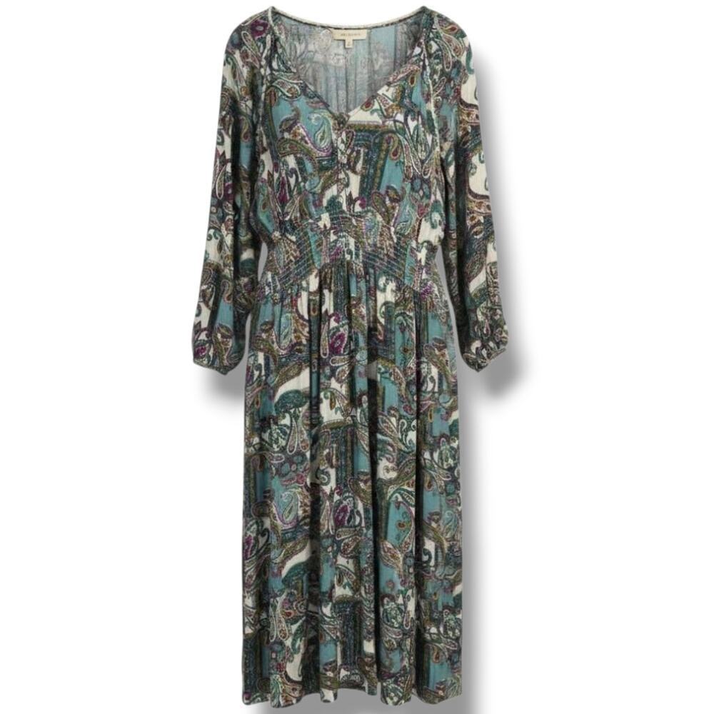Kate & Sam Women’s Paisley Boho Midi Dress – Size XXL, gently used